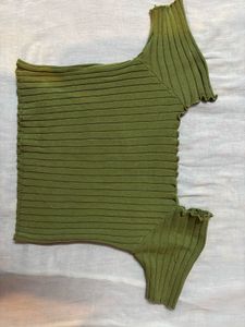 Ribbed Off shoulder top💜