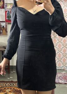 Black Bodycon Mini Dress