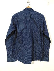 Mavie Navy Blue Printed Shirt (Men)