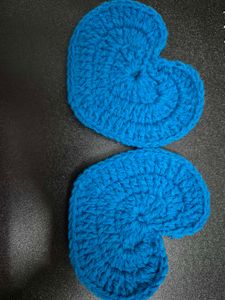 Blue Heart Coaster Set Of 4