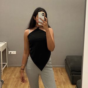 Black Halter Top