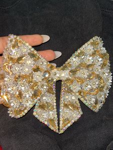 Beaded Bow Hair Clip