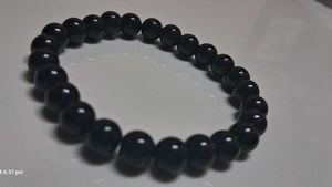 Black Beaded Bracelet