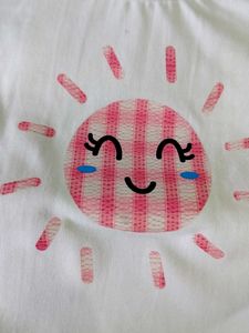 White And Pink Top Pant