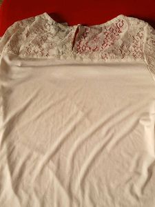 Off White Lace Top