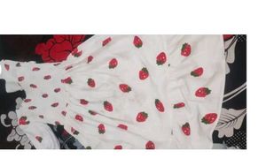 Strawberry 🍓 White Dress