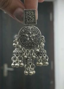 Oxidized Sliver Earring
