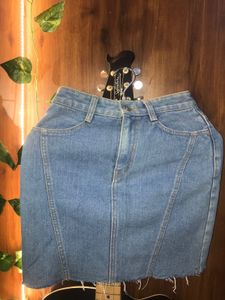 Denim Mini Skirt