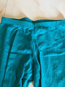 Sparkly Teal Leggings