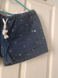 Cute Anchor Print Shorts