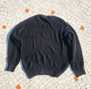 Black Knit Sweater - Men