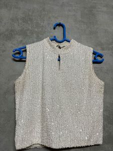 Sequin Sleeveless Top