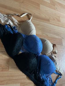 Lace Designed Bras (pack Of 3)