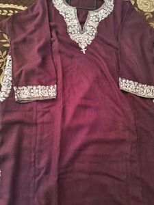 Kashmiri Embroidery work Ruffel Kurta