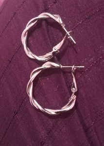 Silver Plated Hooped Earrings