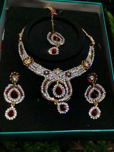 American Diamond Jewellery Set