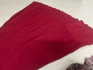 Dark Red Long Frock