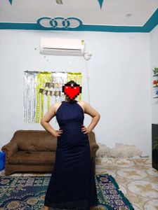 Elegant Navy Blue Maxi Dress