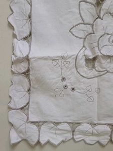 Floral Embroidered Table Cover