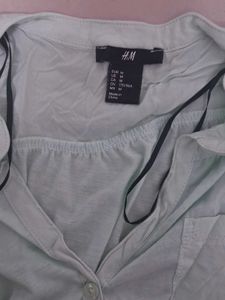 H&amp;M Mint Green Long Sleeve Tunic Top – Size