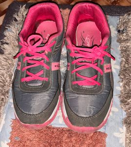 Gray &amp; Pink Sneakers