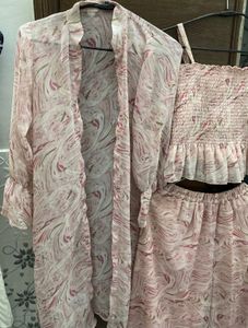 Pink Floral 3 Co-ord Set