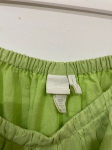 H&amp;M Green Linen Blend Dress