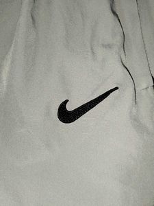 Nike Gray Athletic Shorts | Zipped Pockets