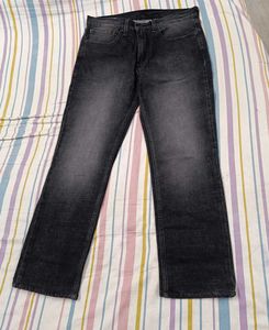 Levi's Black Wash Denim Jeans For Men