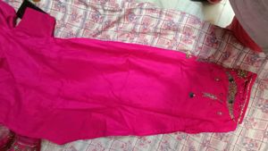 Silk Suit- Rani Pink Color