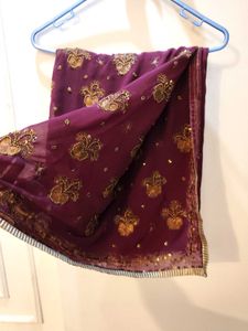Sequin Work Saree