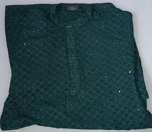 New Green Partywear Kurta