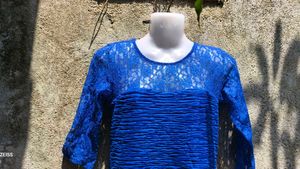 SHINY DARK BLUE BODYCON