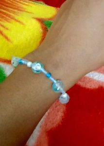 Blue Beaded Bracelet