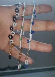 Beaded Flower Bracelet