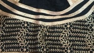 Chanderi Black Blouse Festive Cum Wedding Wear