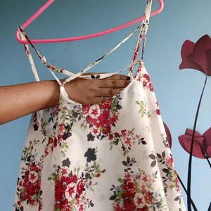White Floral Top For Women 🪻