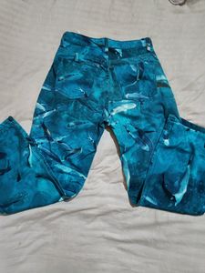 Zara Printed Straight Pant