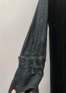 Lycra Black Abaya