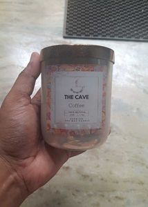 The Cave Coffee Candle in Luxe glass jar.