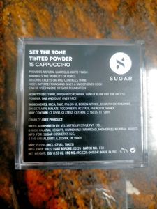 SUGAR SET THE TONE TINTED POWDER -15 CAPPUCCINO