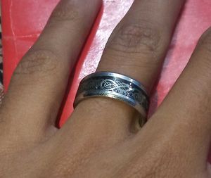 Dragon Celtic Stainless Steel Ring