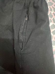 Men’s Casual Cotton Shorts | Black | Zipper Pocket