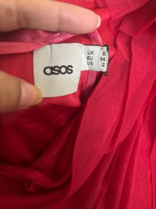 Red one Shoulder ASOS Dress