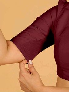 Elegant Maroon Blouse (M Size)