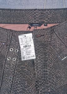 NUON Animal Print Mini Skirt