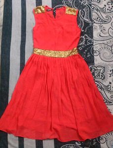 Coral Party Dress