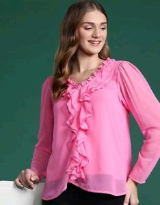 Pink Ruffle Top ❤️