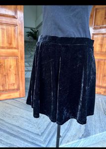 Black Velvet Skirt