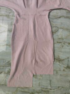 Elegant Pink Midi Dress